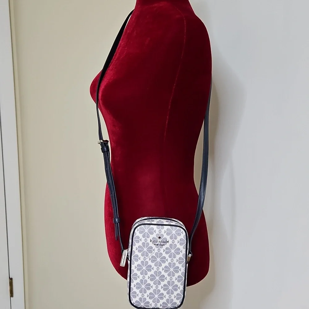 Kate Spade Navy Logo Pattern Crossbody Bag